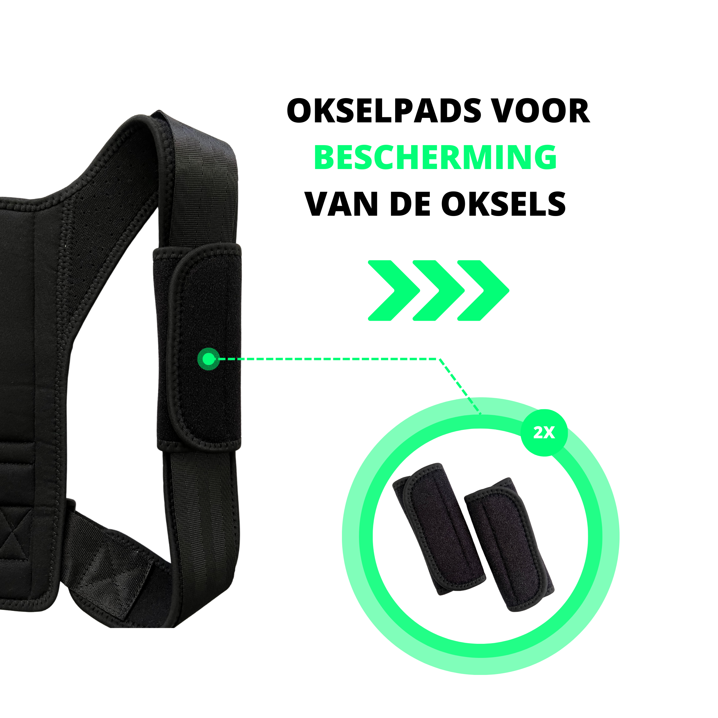 Postuur Corrector & Rugbrace – Verstelbaar – Meerdere Maten – Unisex